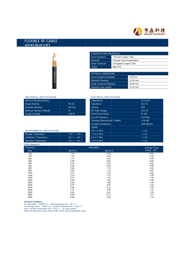Hengxin HCTAY-50-22-4.0GHz