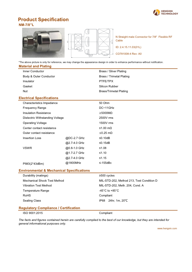 Hengxin NM-78L 01L